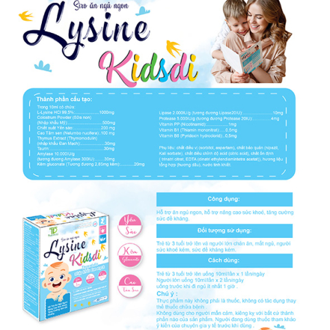 SIRO ĂN NGỦ NGON LYSINE KIDSDI